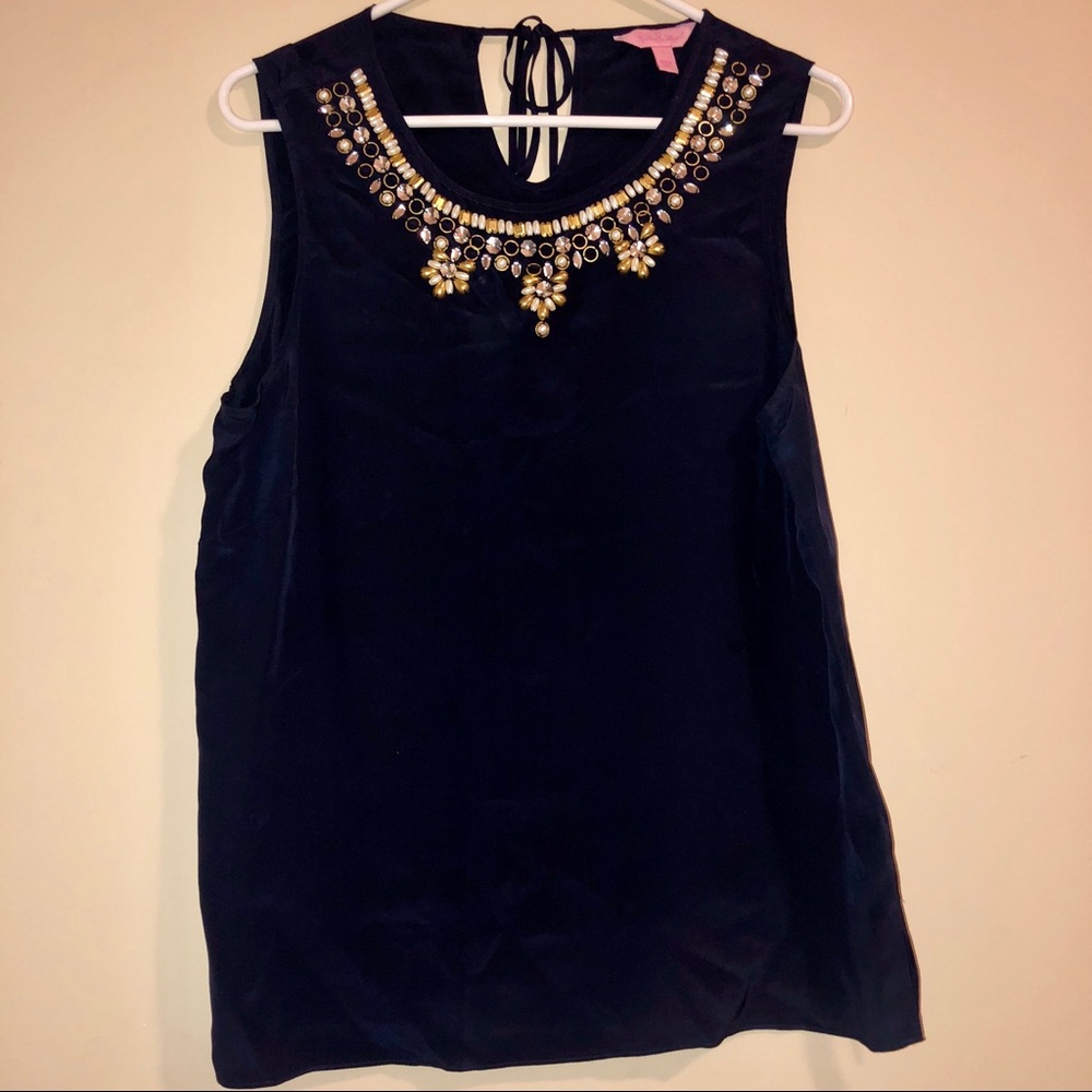 RARE Lilly Pulitzer Beaded Tank Top